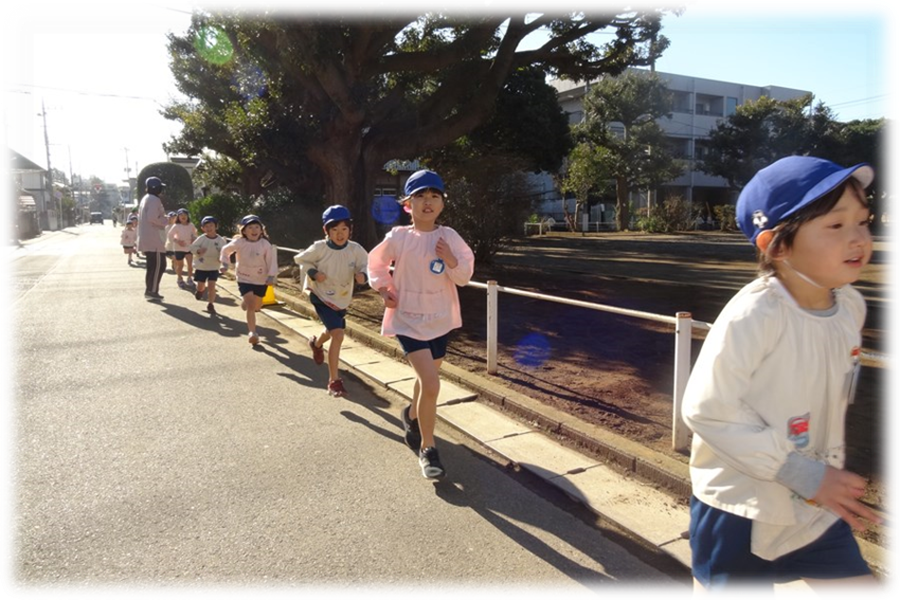 いづみ幼稚園のマラソン大会